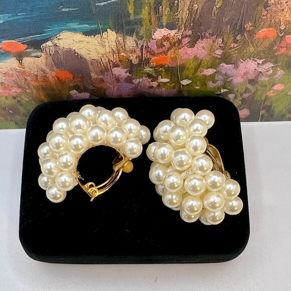 Cluster Pearl Earring Set (2) - Picture 3 of 6